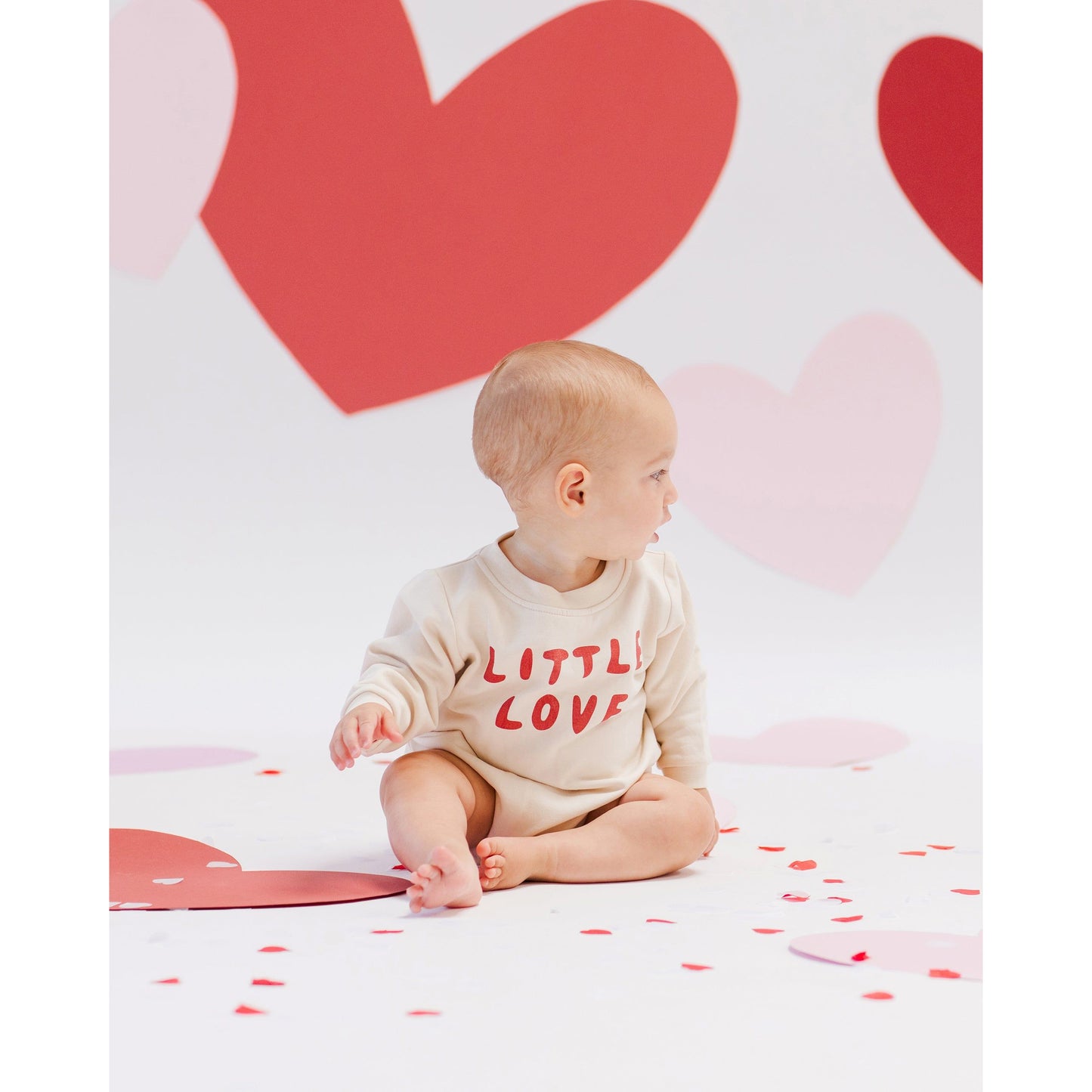Crewneck Bubble Romper || Little Love