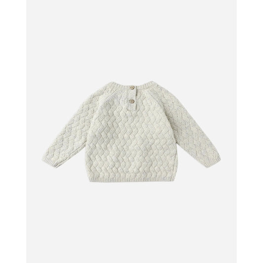 Knit Sweater || Heathered Blue