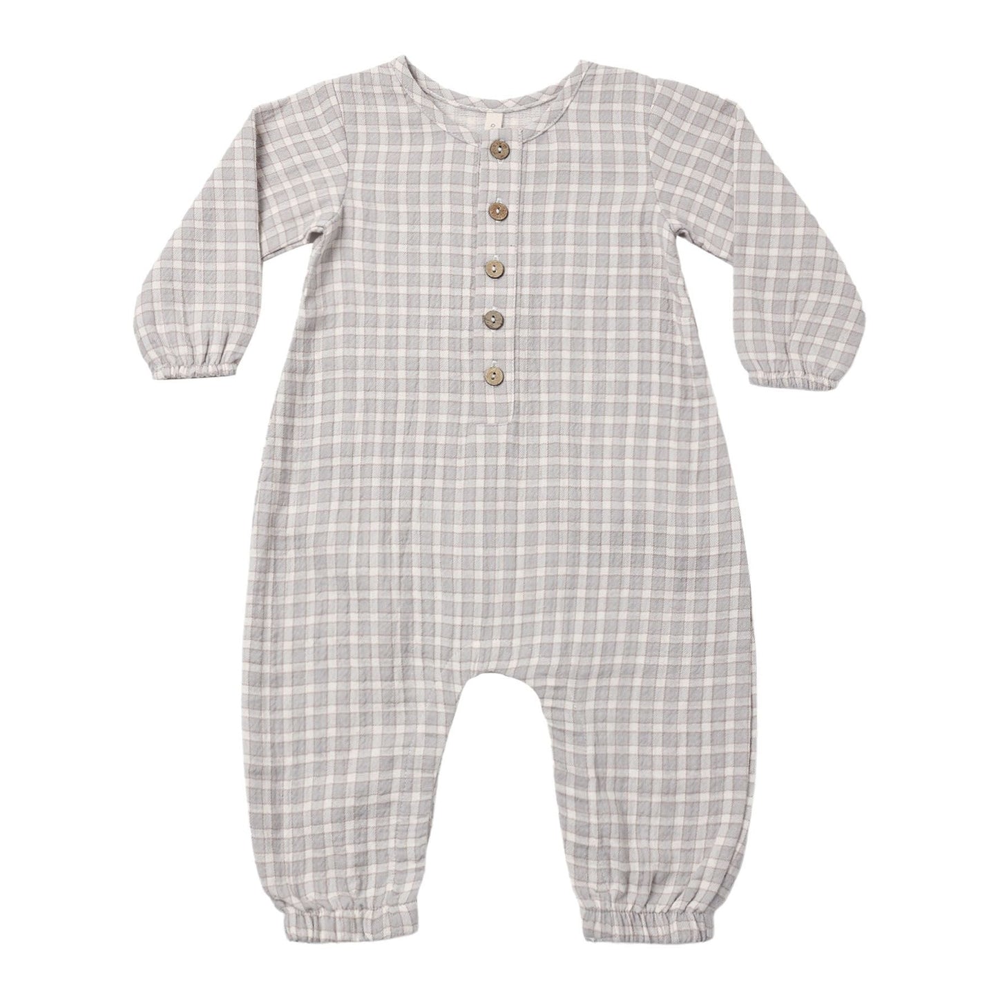 Woven Jumpsuit II Blue Gingham