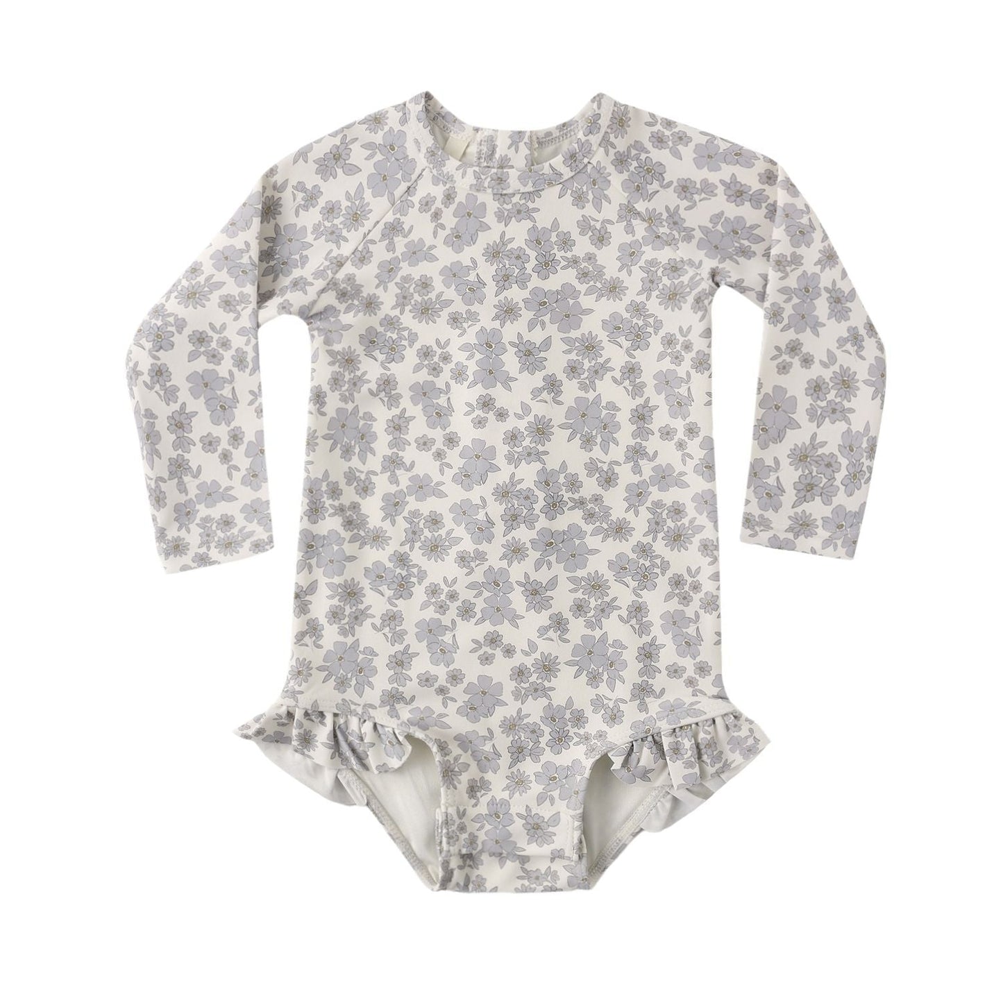 Olivia Rashguard One-Piece || Blue Floral