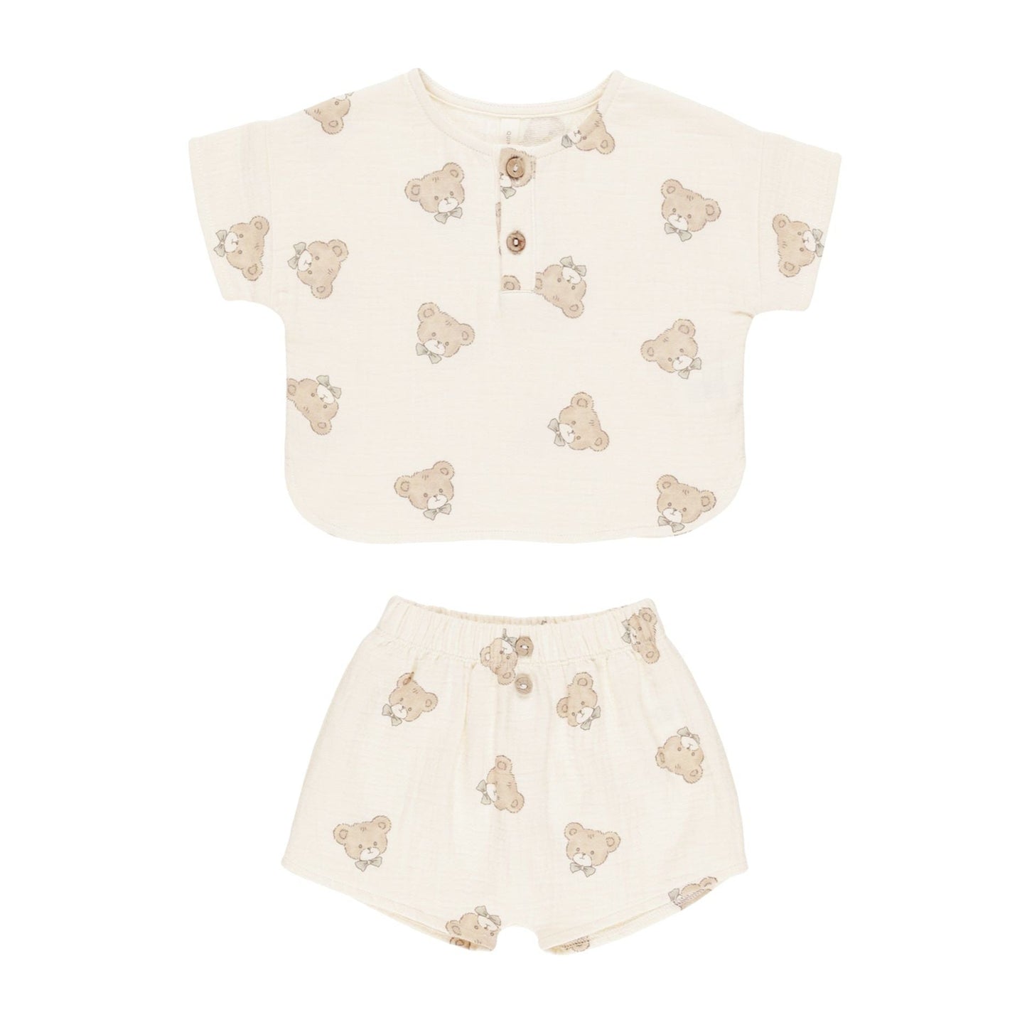 Woven Boxy Top + Short Set || Teddy