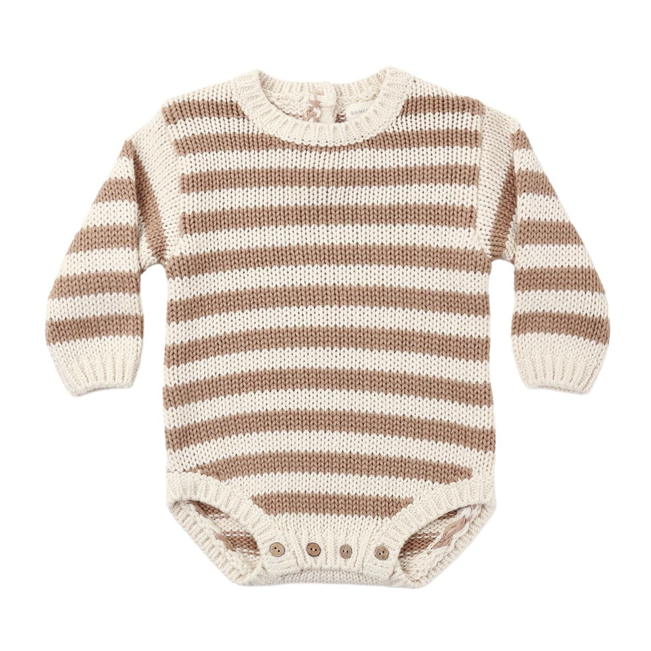 Rex Romper II Almond Stripe
