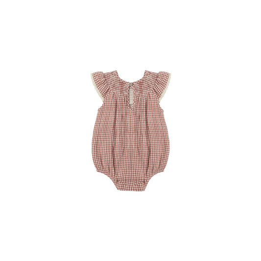 Lenore Romper || Red Gingham