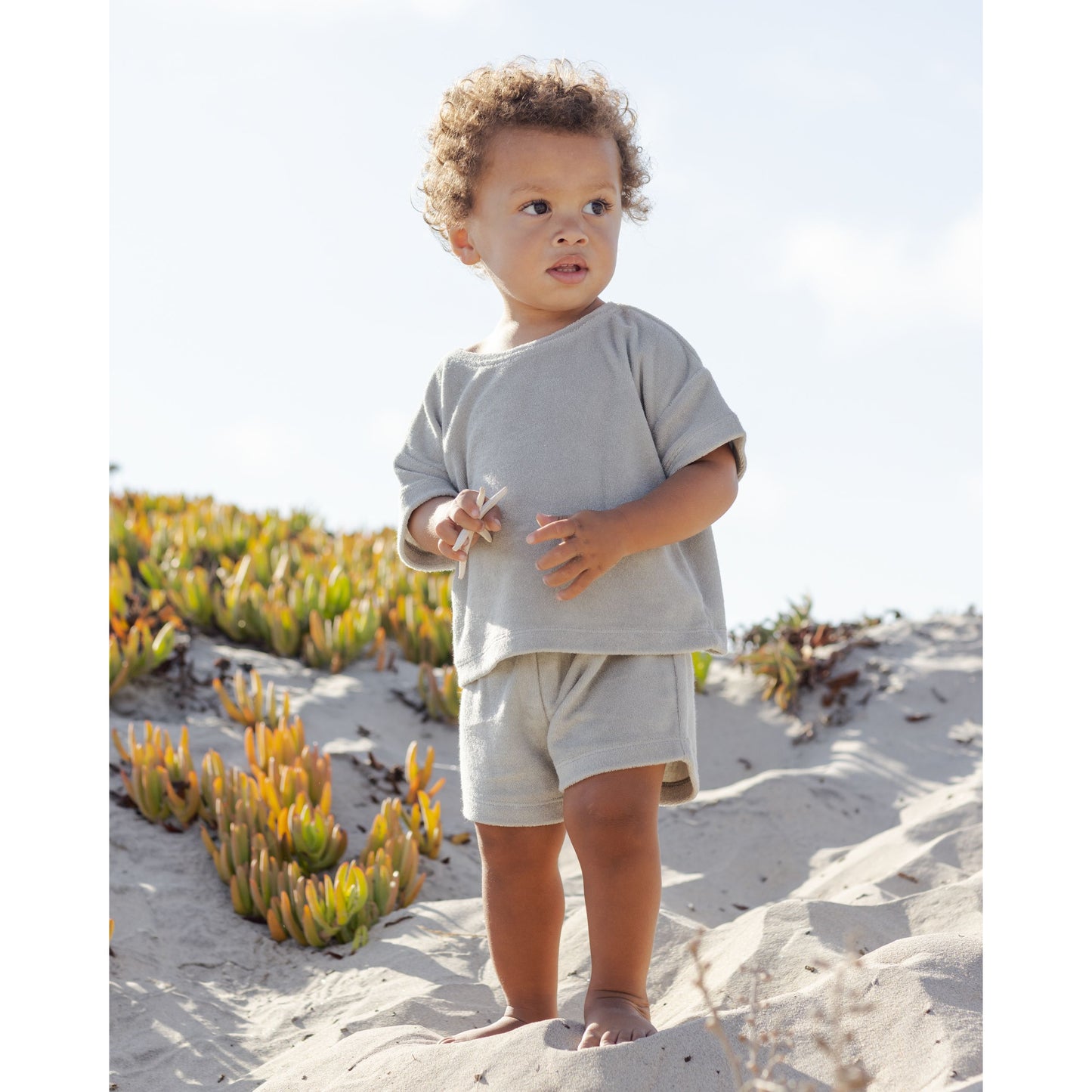 Terry Tee + Short Set || Sage