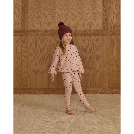 Spongey Knit Set || Polka Dot