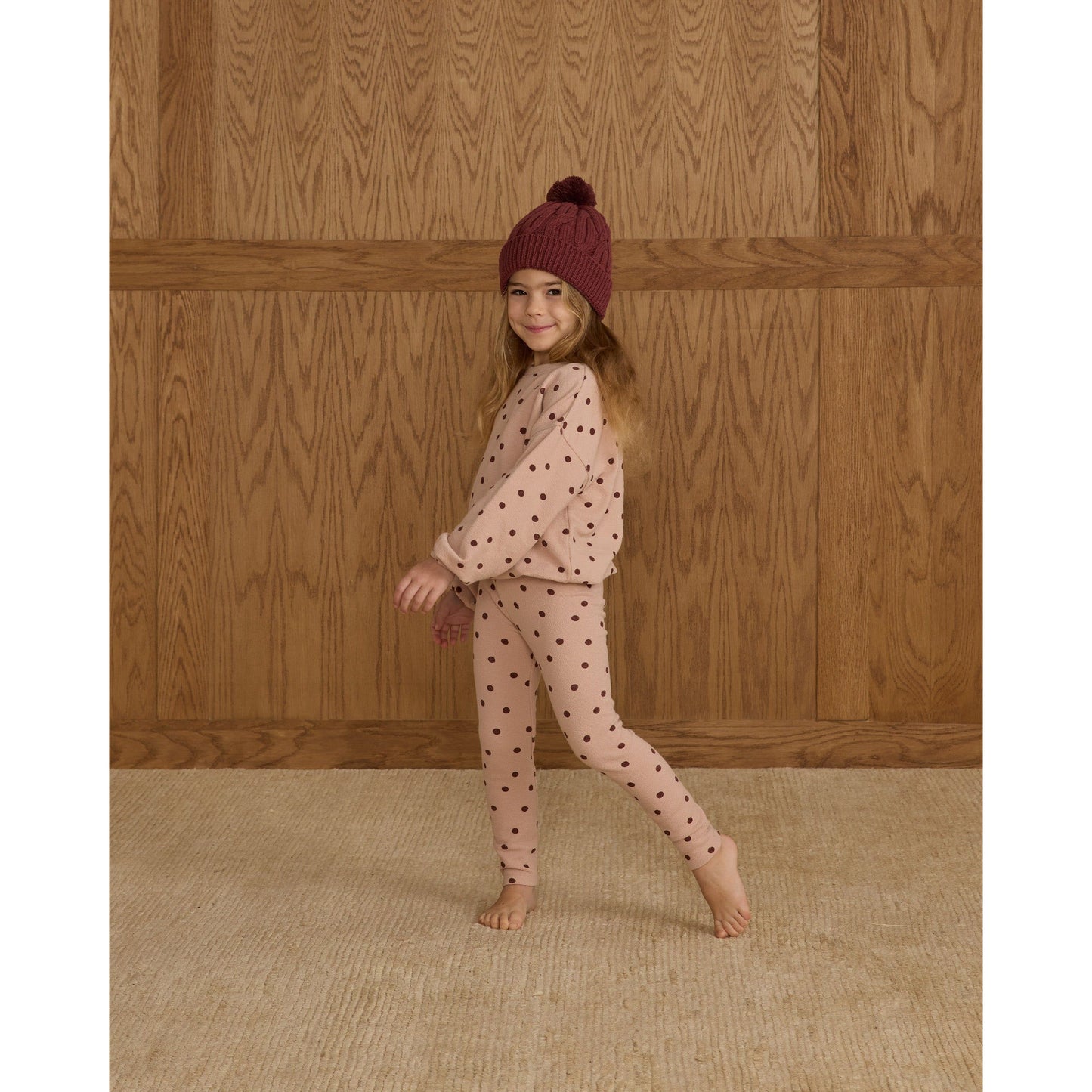 Spongey Knit Set || Polka Dot