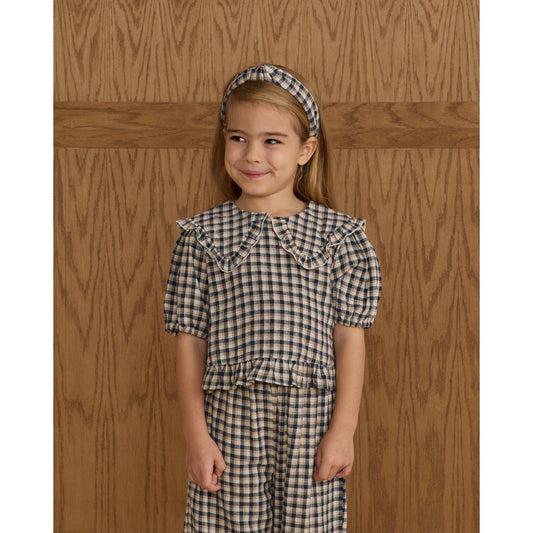 Prairie Blouse || Navy Check