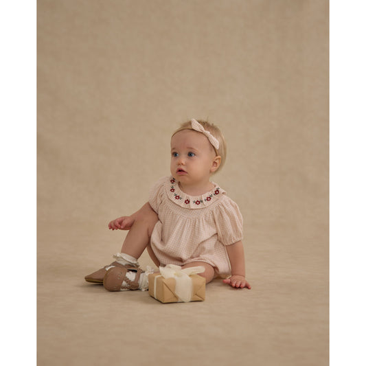 Lula Romper || Petal Gingham