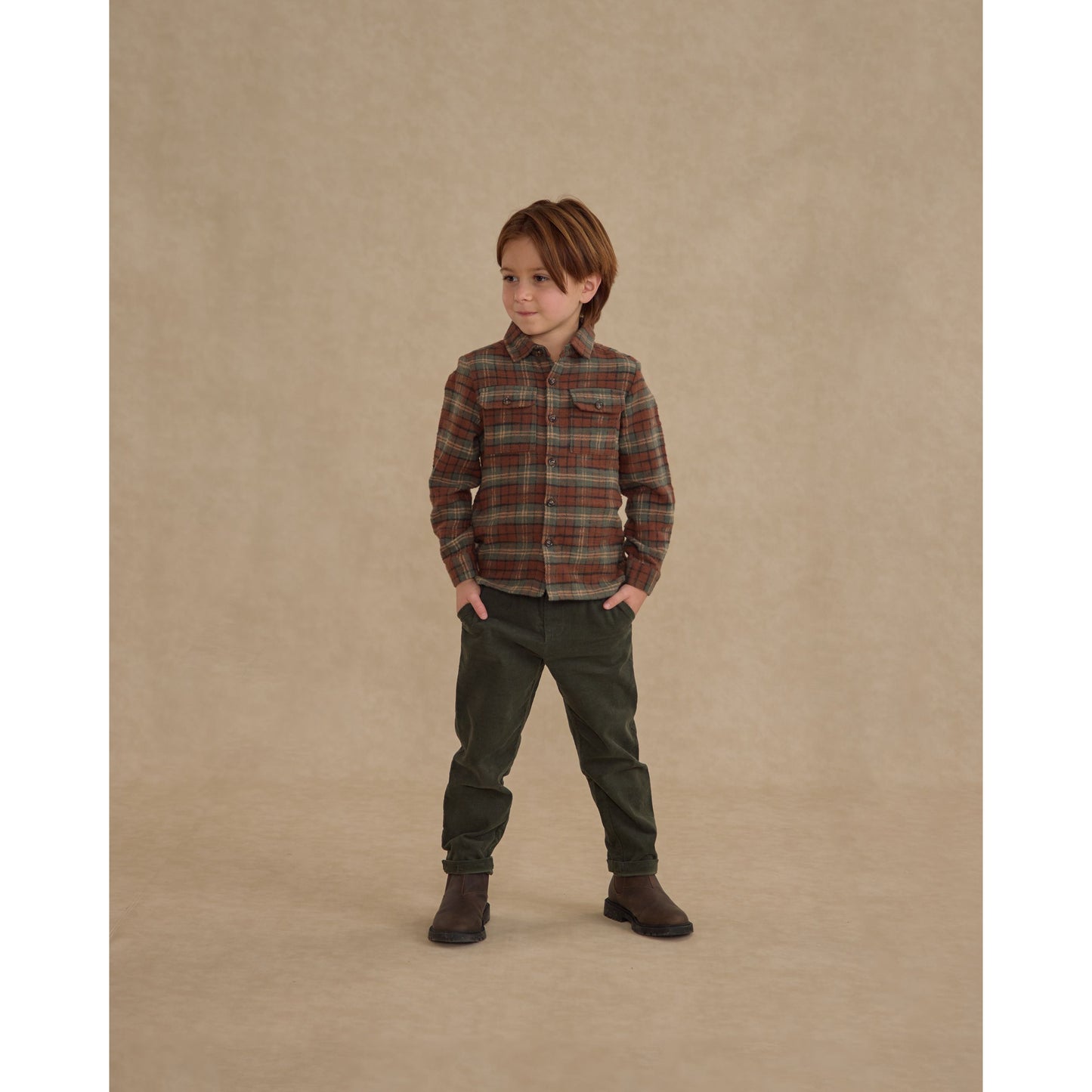 Pocketed Flannel Shirt || Holiday Plaid