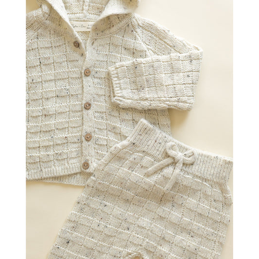 Tassel Cardigan || Oatmeal Speckle