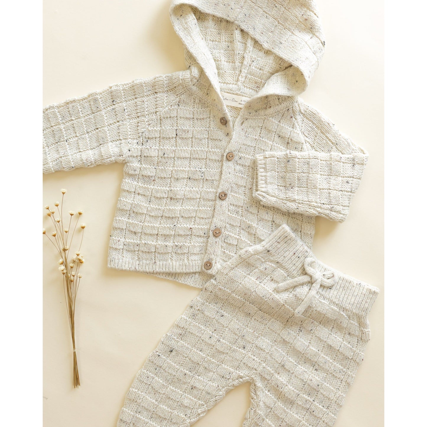 Tassel Cardigan || Oatmeal Speckle