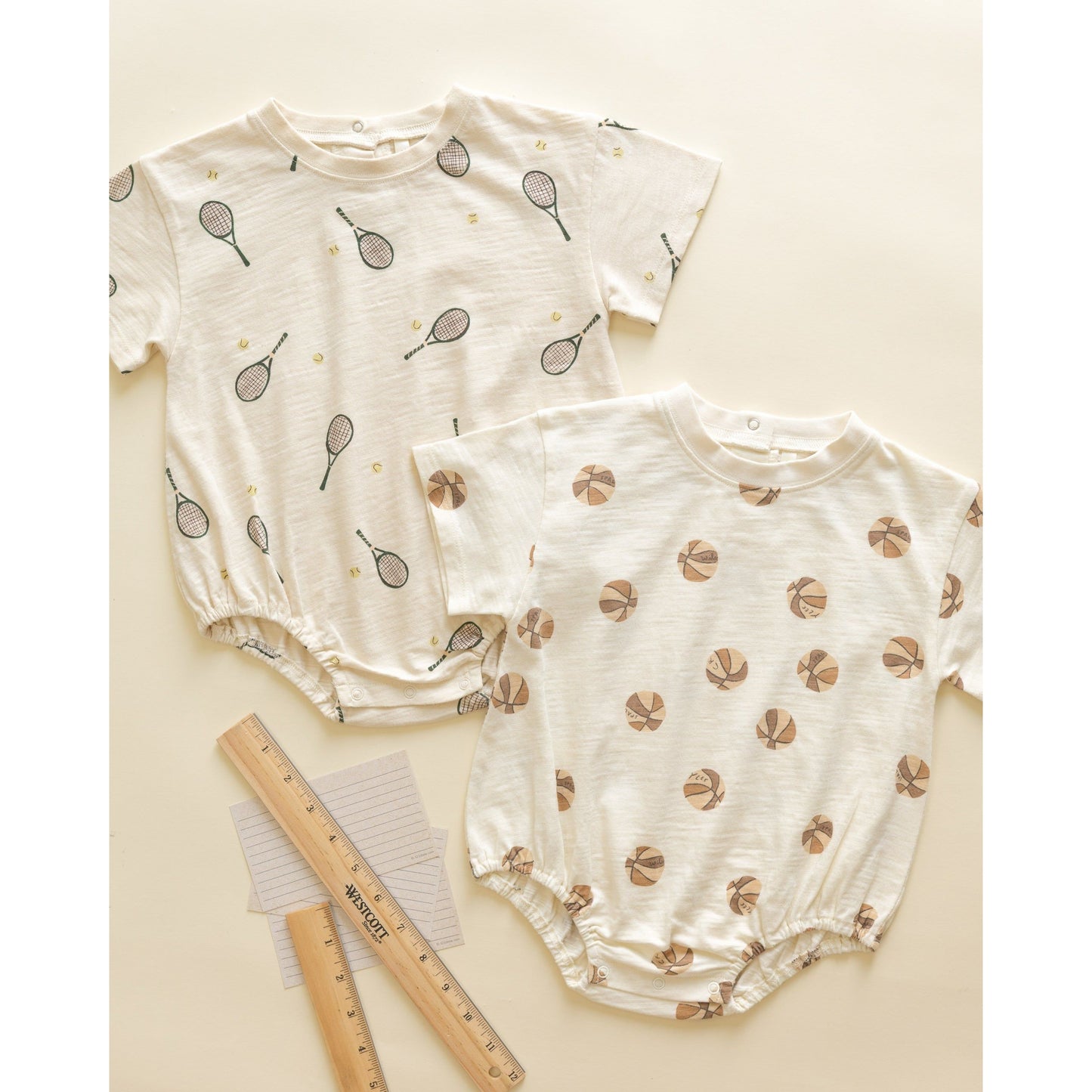 Relaxed Bubble Romper || Basketball