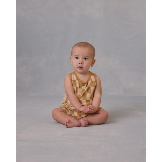 Baby Tank Set || Marigold Check