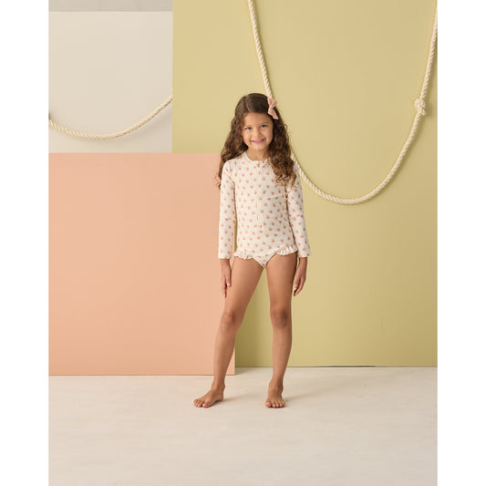 Rashguard One-Piece Peaches - Rylee + Cru | Kids Clothes | Trendy Baby Clothes | Modern Infant Outfits |