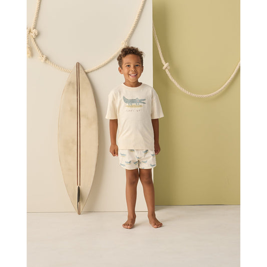 Relaxed Tee Alligator - Rylee + Cru | Kids Clothes | Trendy Baby Clothes | Modern Infant Outfits |