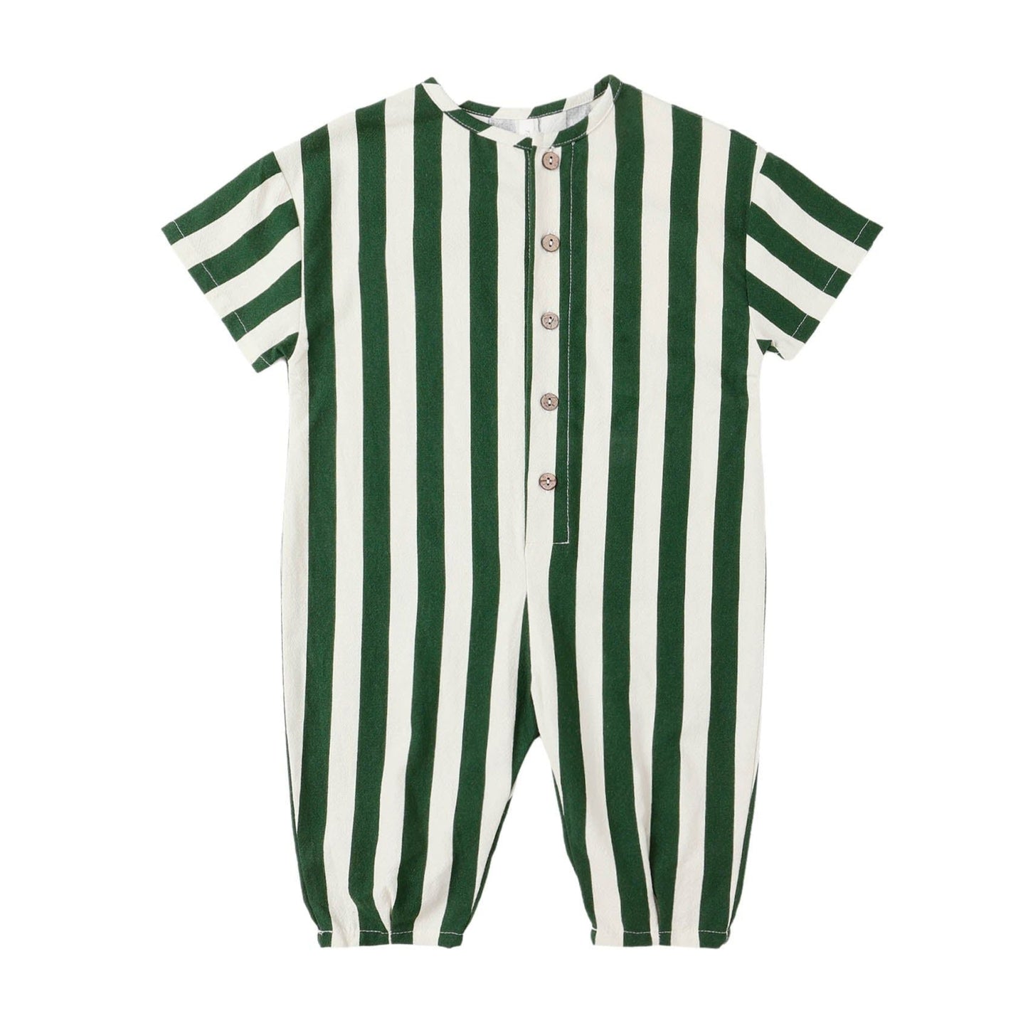 Hayes Jumpsuit || Green Stripe