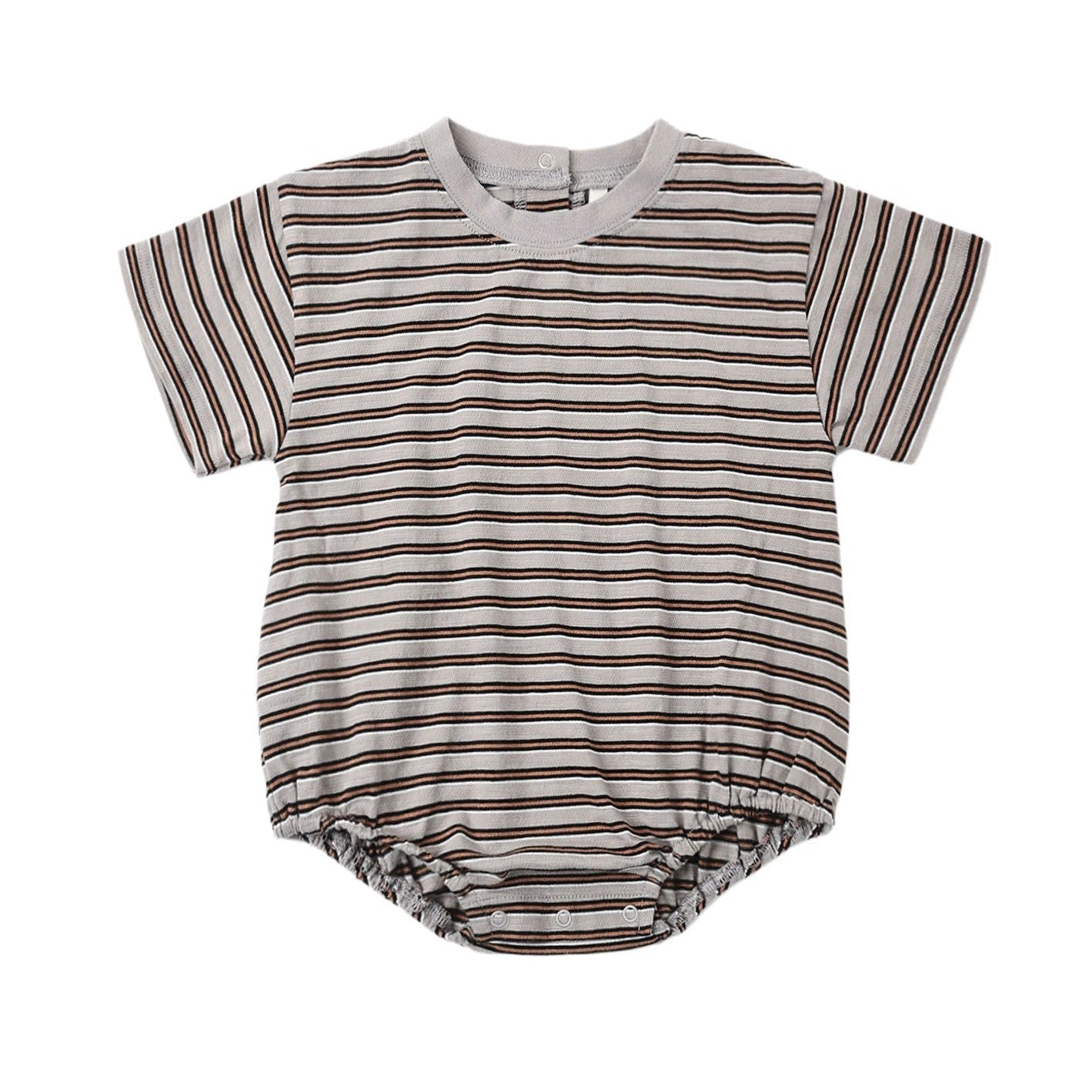 Relaxed Bubble Romper || Vintage Stripe