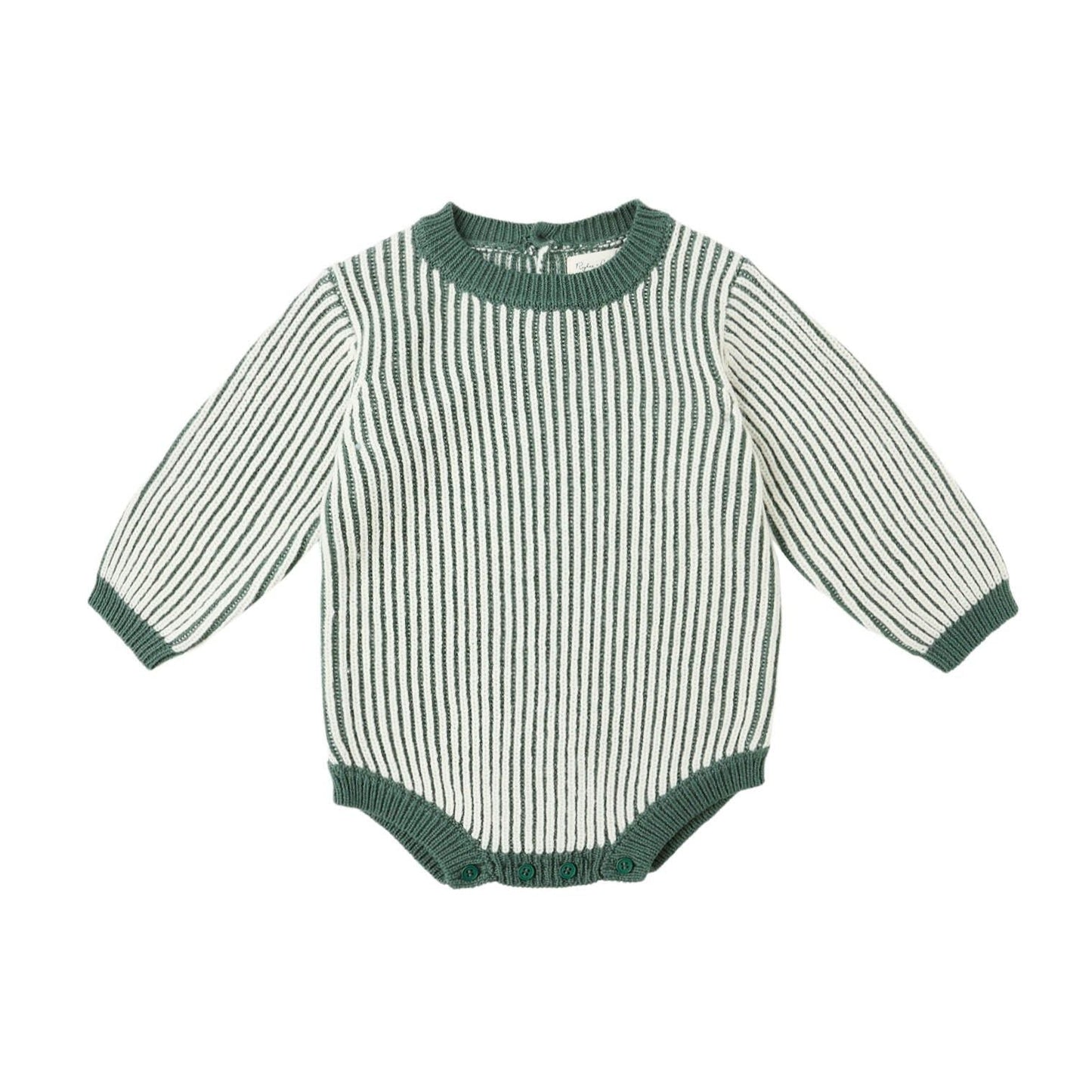 Haywood Romper || Green Stripe