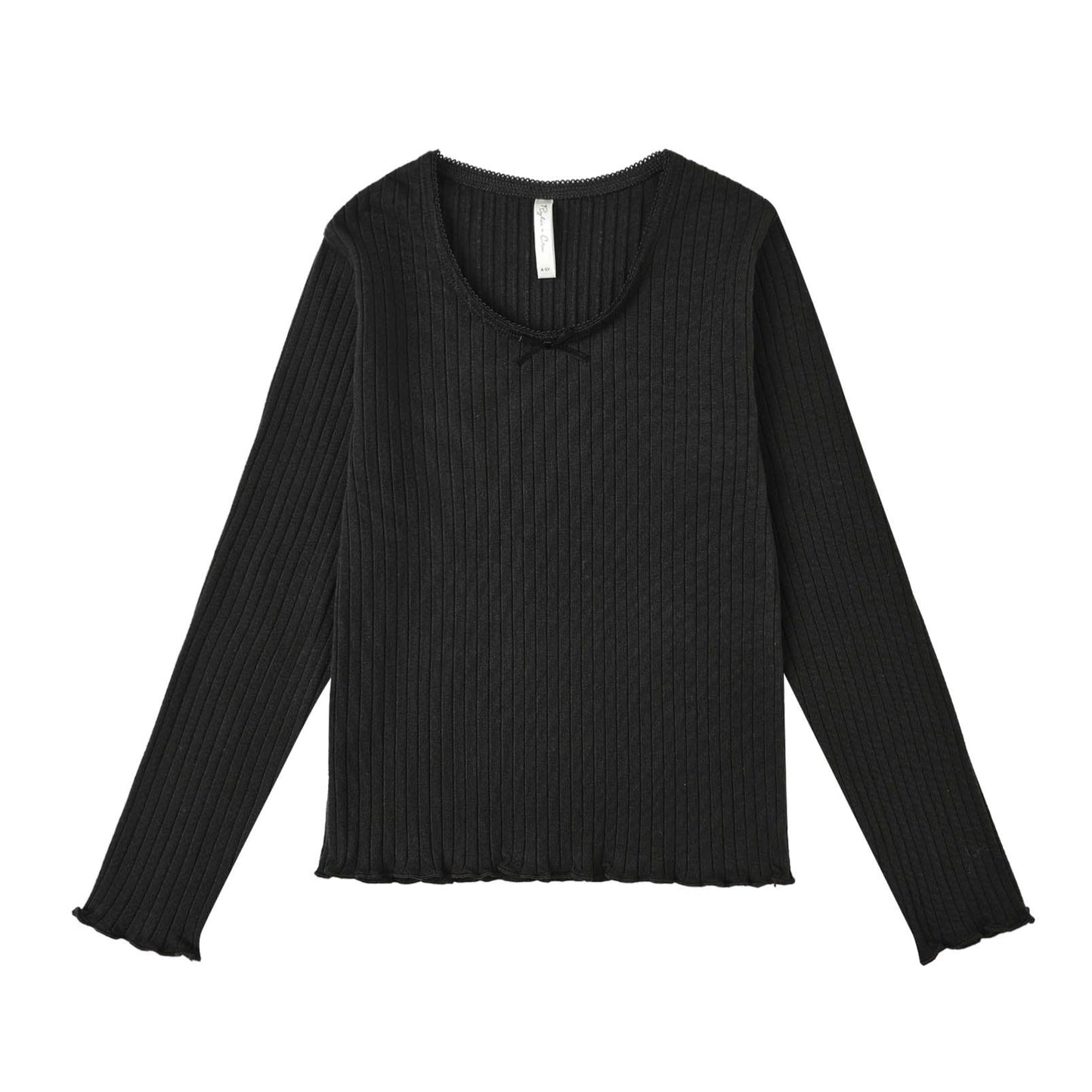 Ribbed Long Sleeve || Black