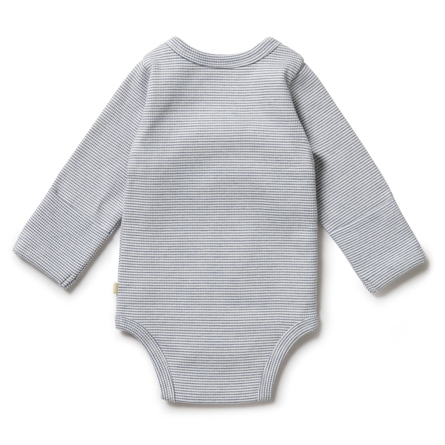 Organic Stripe Rib Kimono Bodysuit