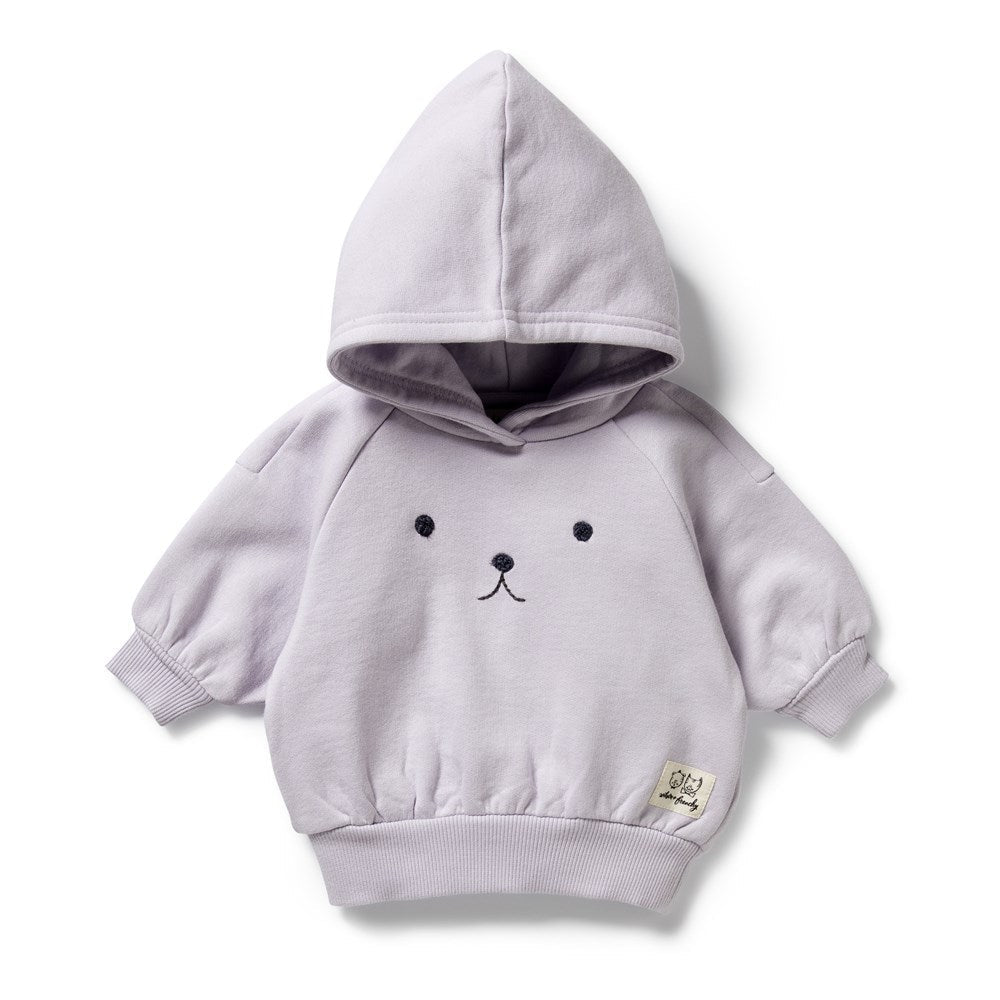 Lavender Organic Terry Hooded Sweat by Wilson and Frenchy – made from organic cotton