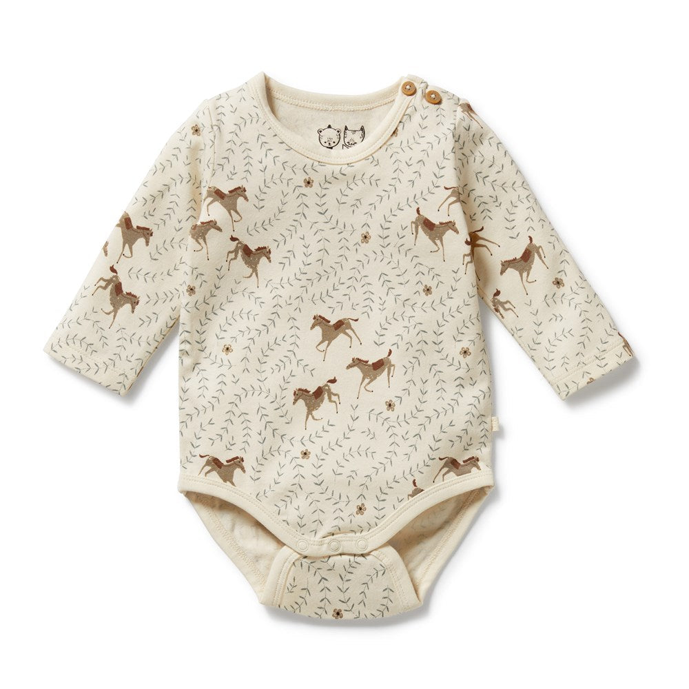 Trixie Horse Organic Bodysuit by Wilson and Frenchy – made from organic cotton