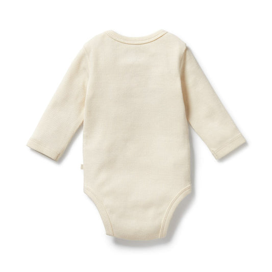 Buttermilk Organic Rib Long Sleeved Bodysuit