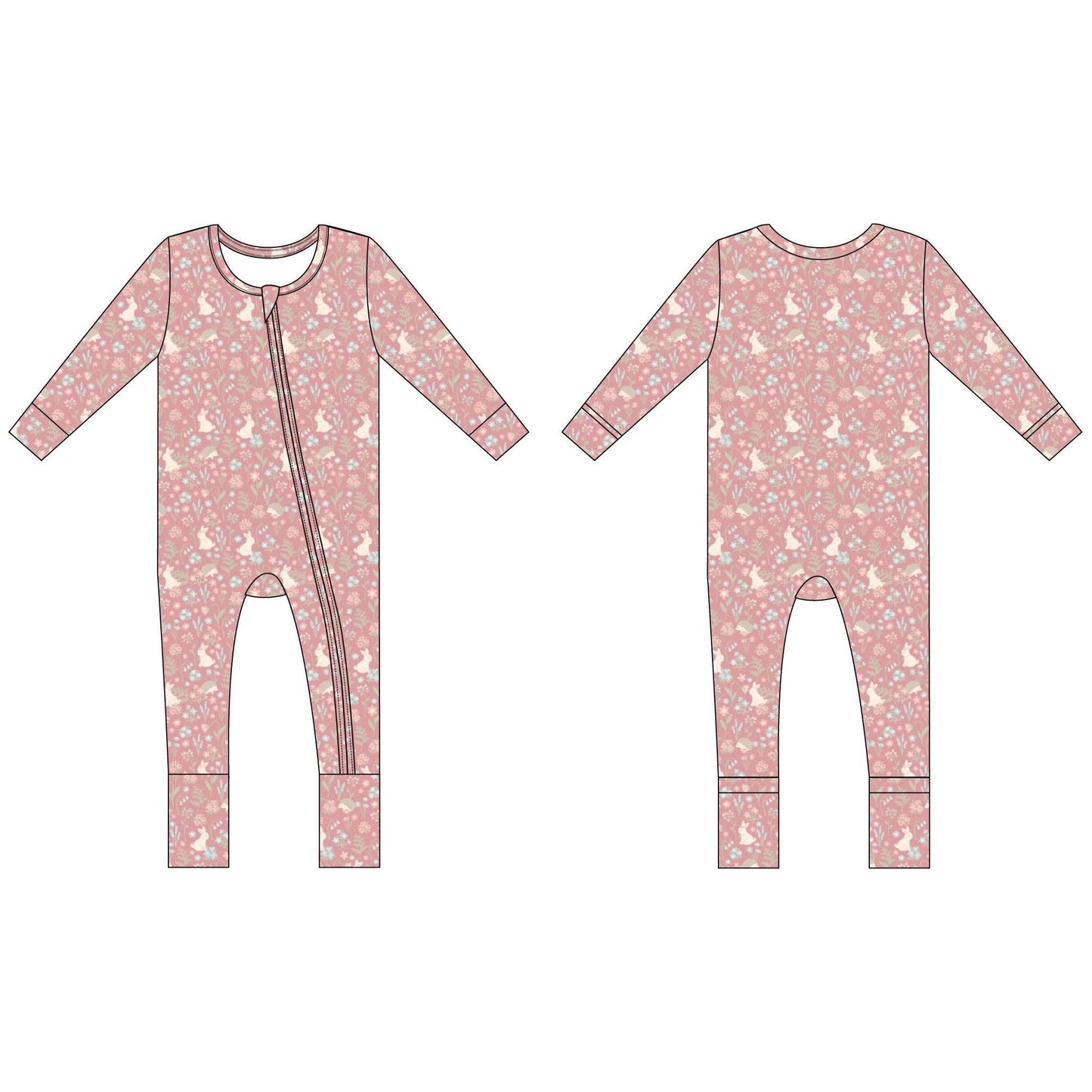 Convertible Romper - Woodland Bunny