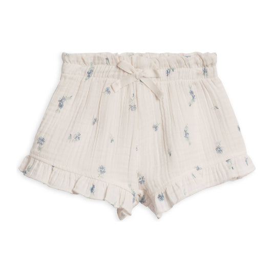 Organic Luz Muslin Flutter Shorts - Elena Floral