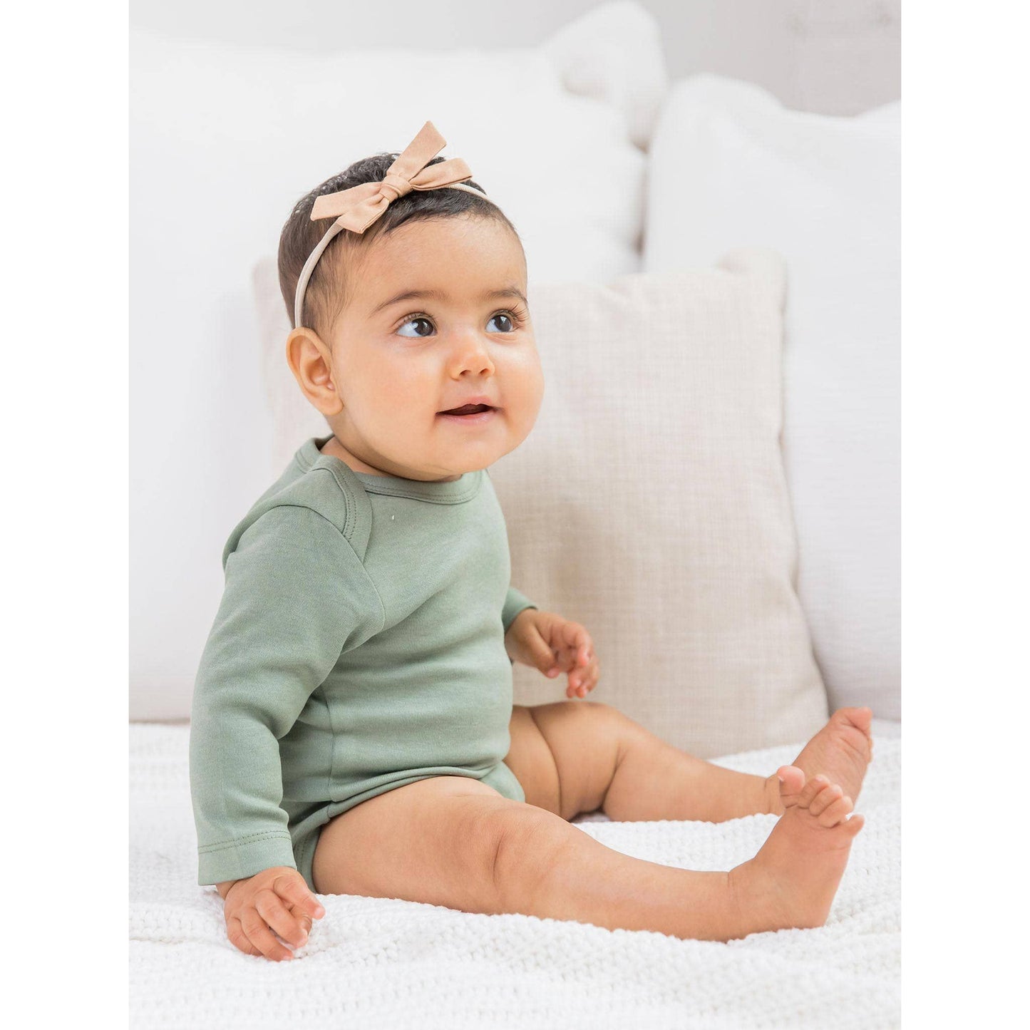 Classic Long Sleeve Bodysuit: Natural