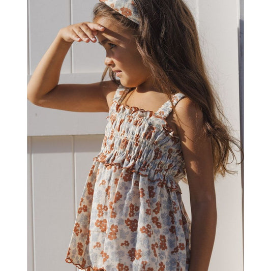 Smocked Tank || Americana Floral