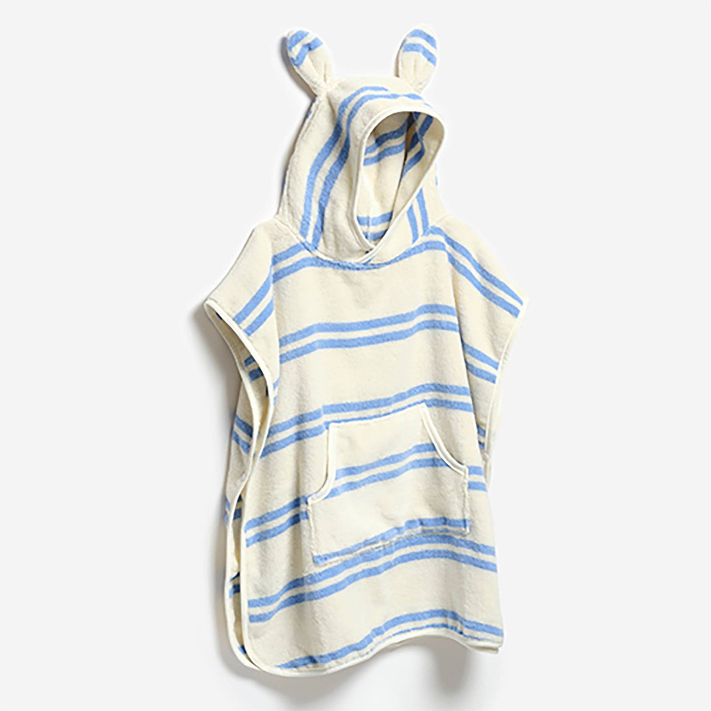 Kids Character Hooded Towel Sid the Seagull Blue Stripe