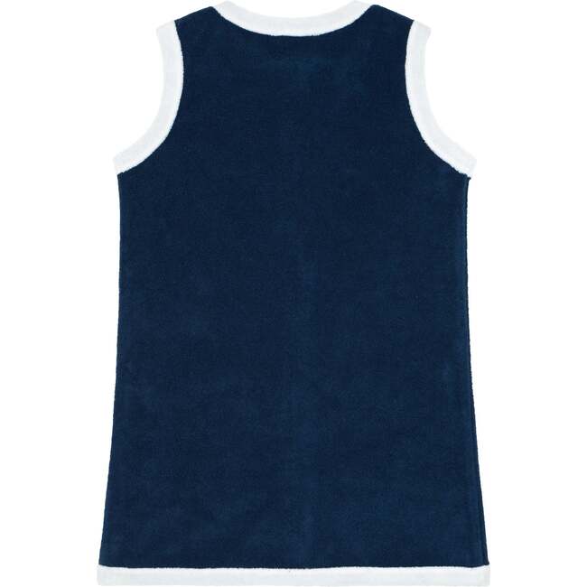 girls navy french terry dress