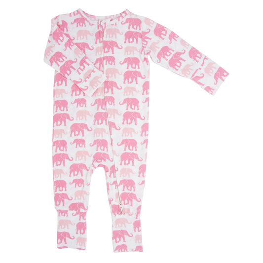 Convertible Romper -  Pink Elephants