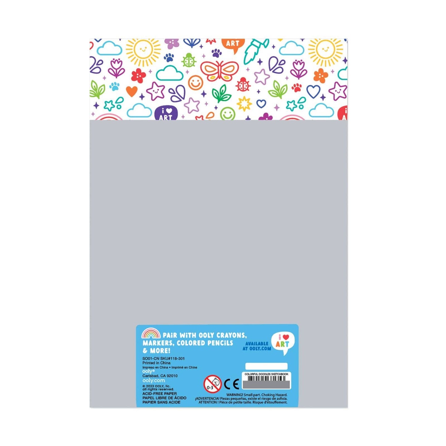 OOLY - Colorful Doodles: Sketchbook (5.8" x 8.3"; 60 Sheets)