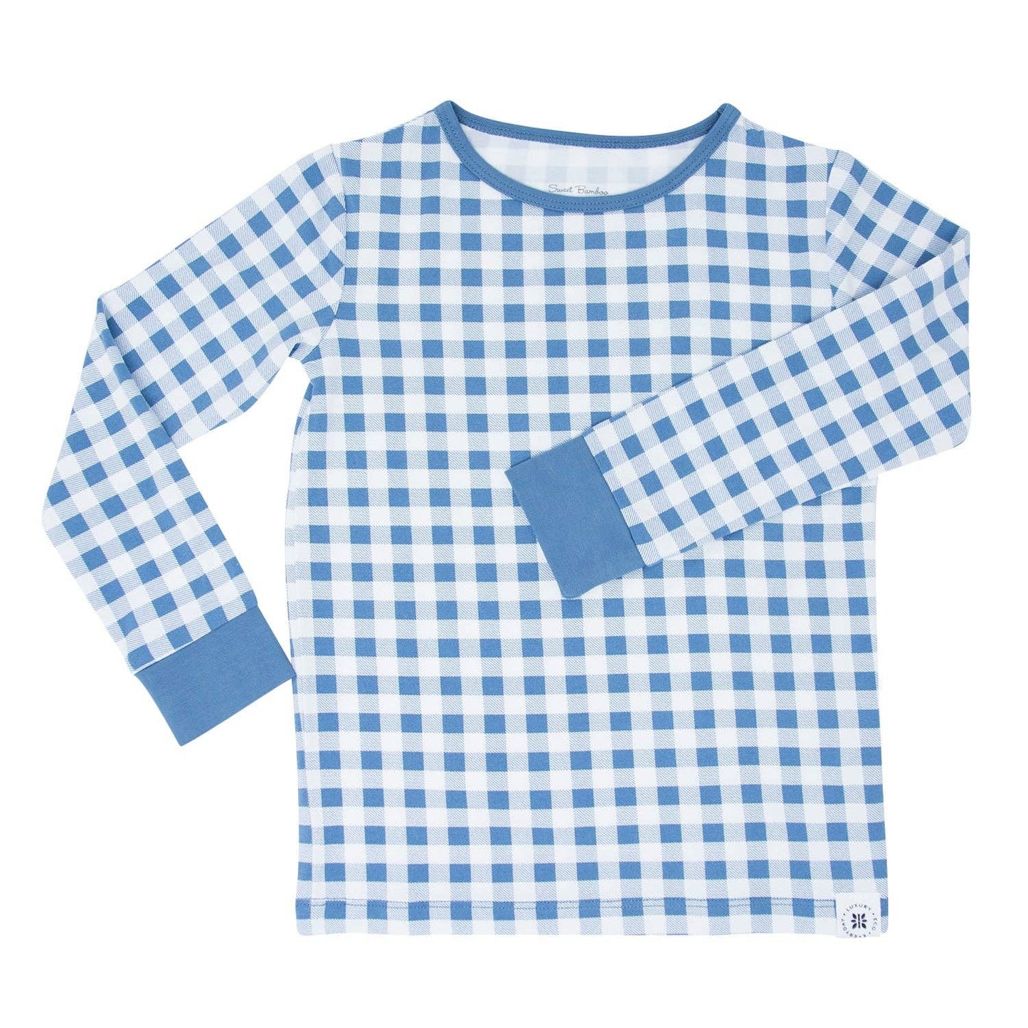 Big Kid Pajama - Blue Gingham