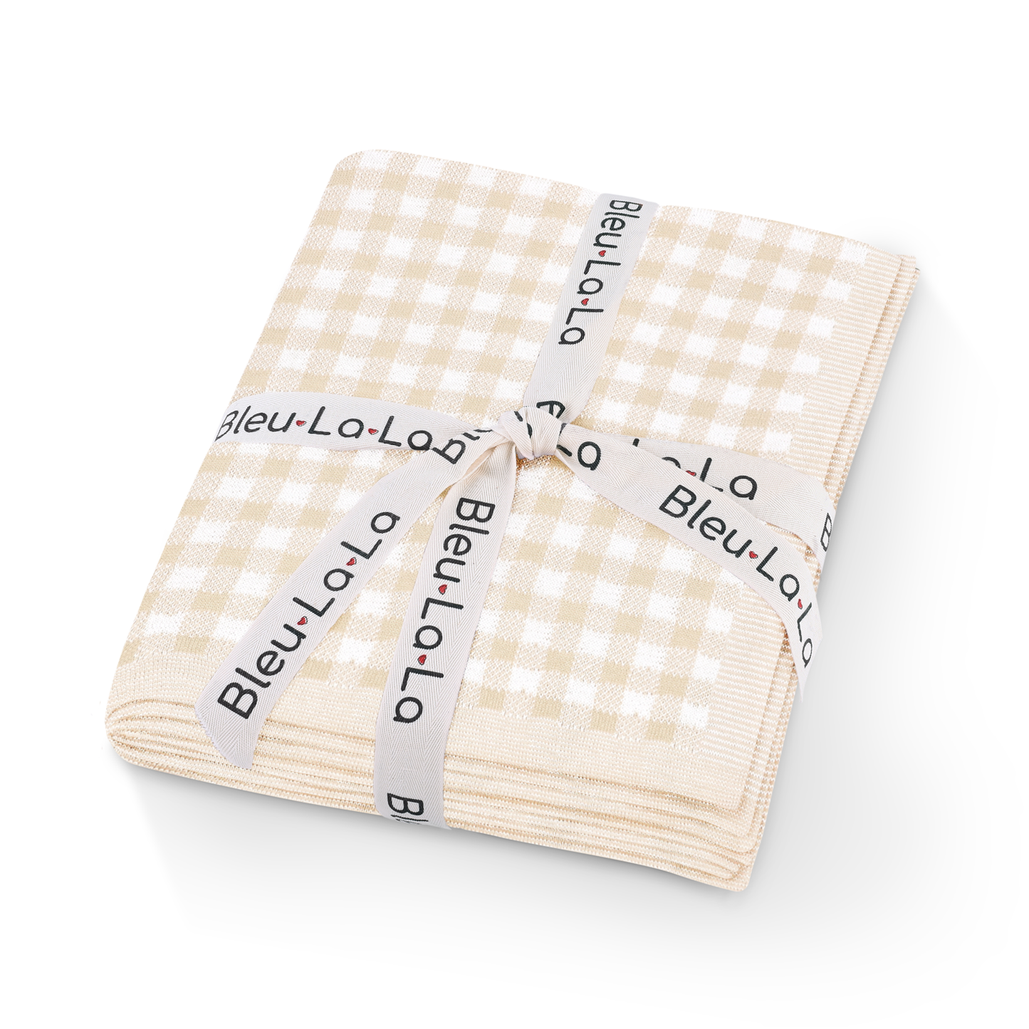 Swaddle Baby Blanket - Plaid: Beige