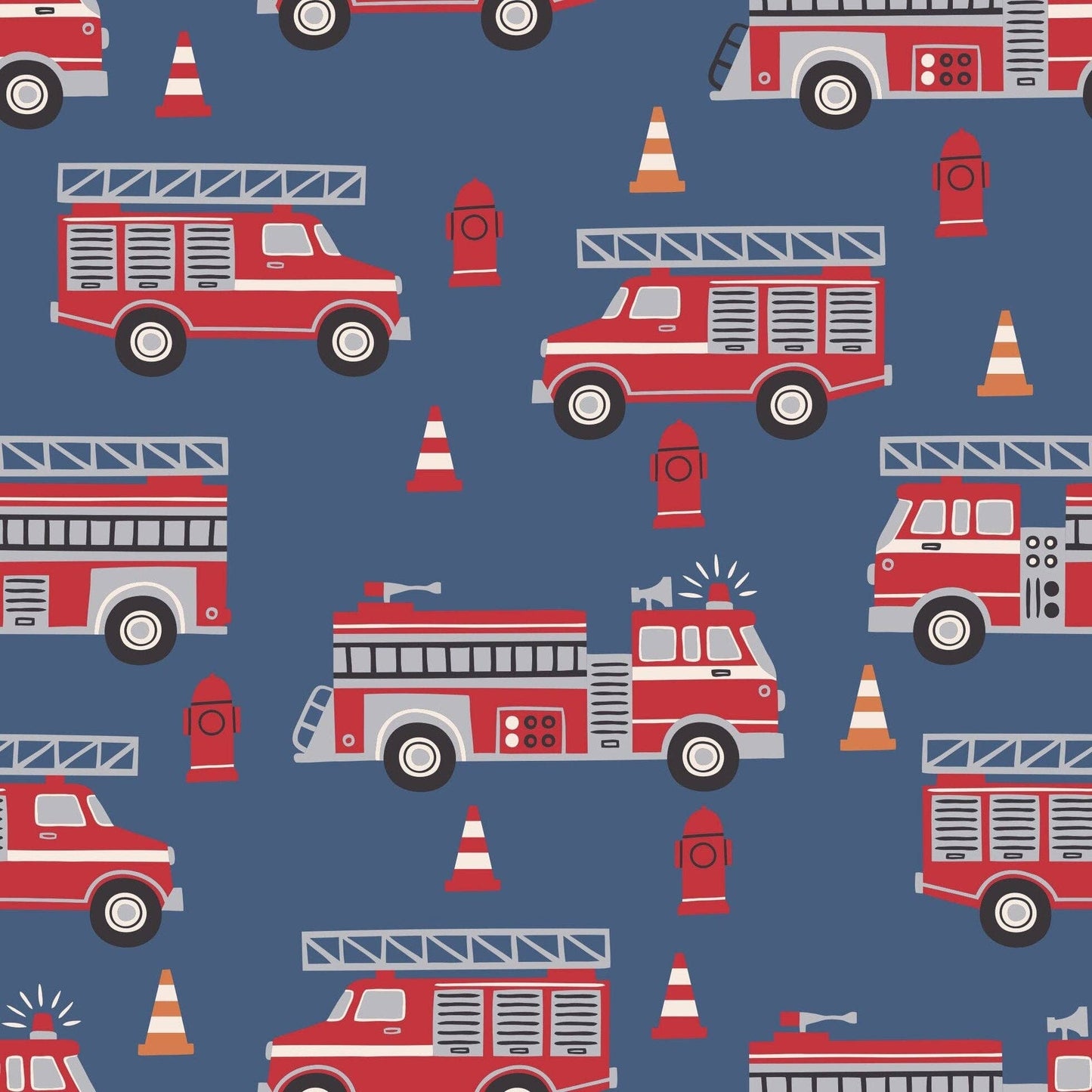 Big Kid Pajama - Fire Trucks