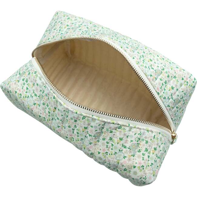 sea marsh floral interior coated travel pouch