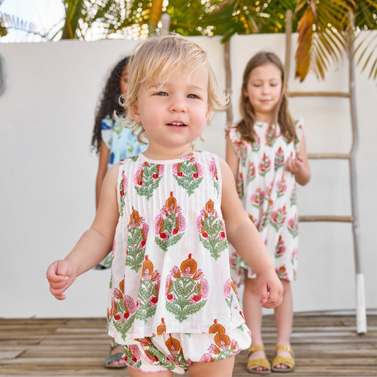 Baby Girls Jaipur 2-PC Set - Pink Bellflower
