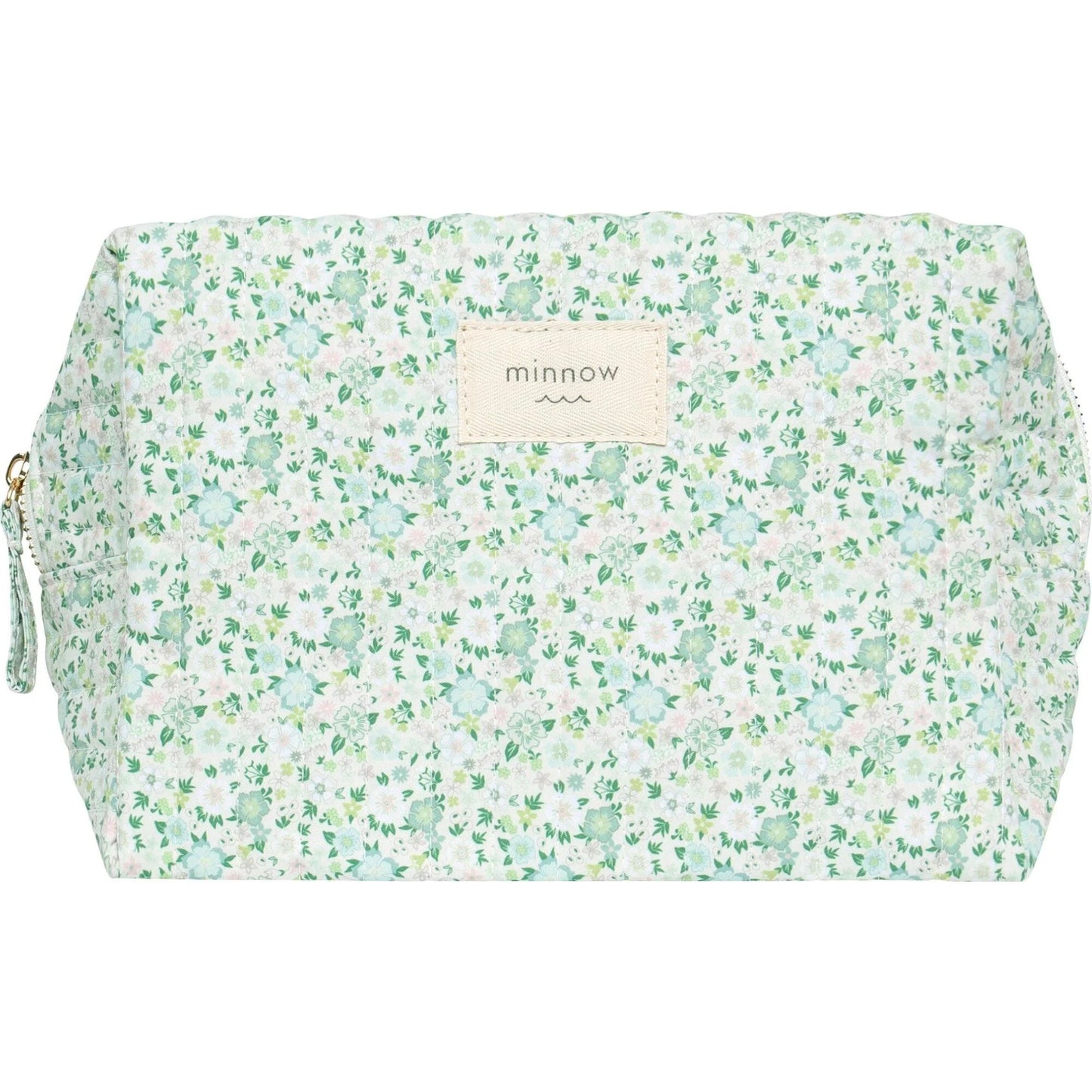 sea marsh floral interior coated travel pouch
