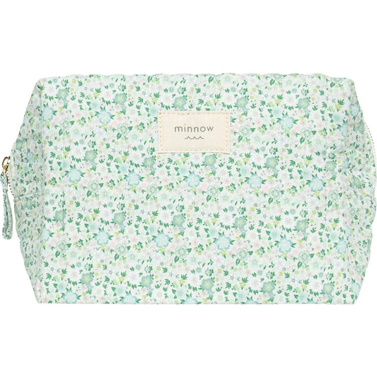 sea marsh floral interior coated travel pouch