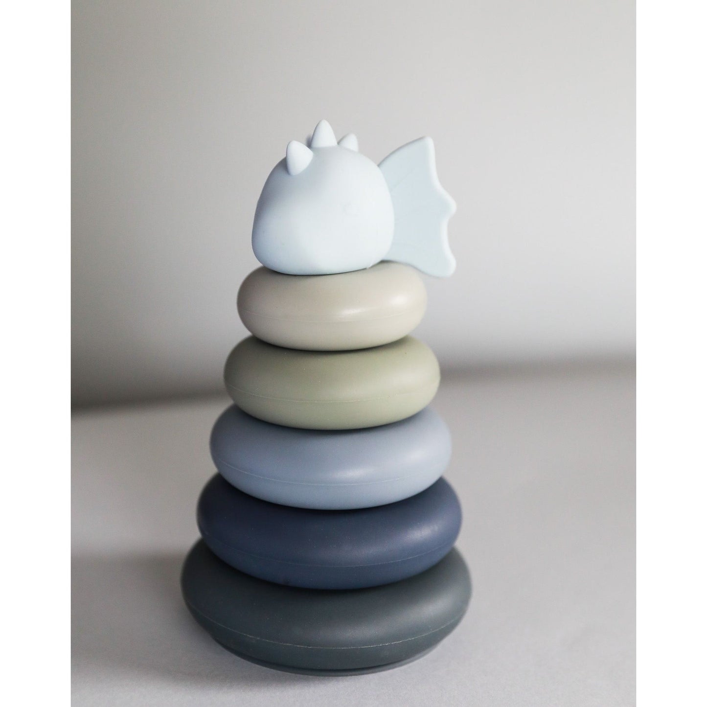 stacking dragon - light blue