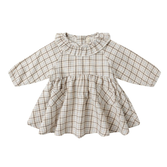 Simone Dress || Blue Plaid