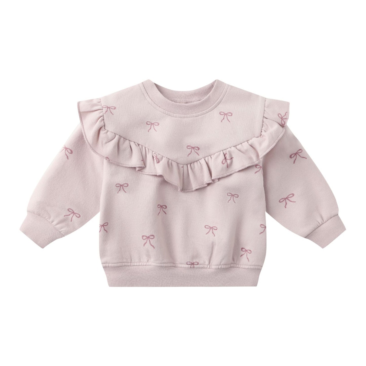 Ruffle Fleece Sweatshirt || Bows