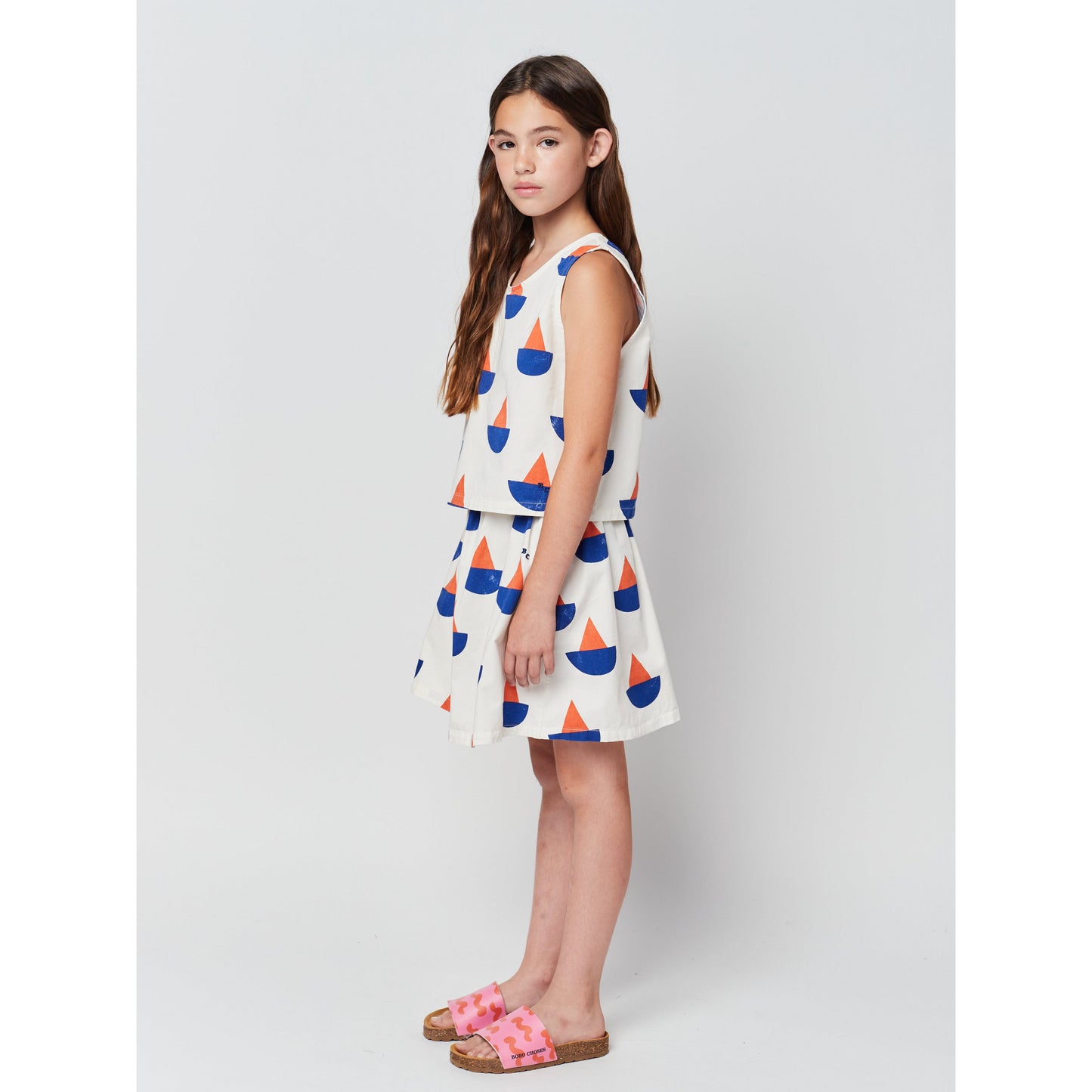 Sailboat All Over Woven Skirt