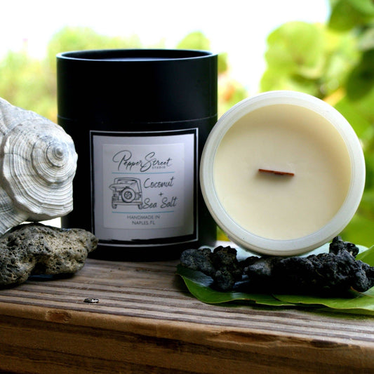 Coconut + Sea Salt - 13 oz Soy Candle