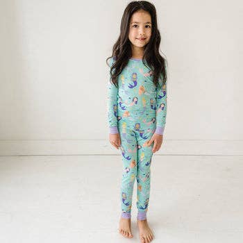 Mermaid Magic Two-Piece Bamboo Viscose Pajama Set