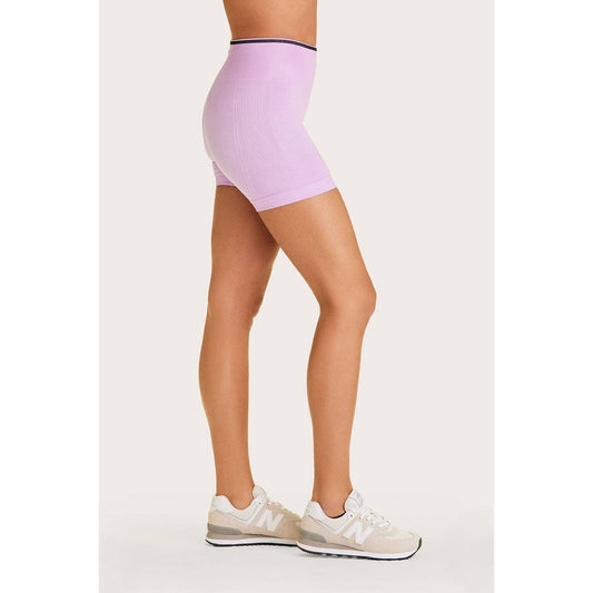Barre Seamless Short: Lilac/Navy