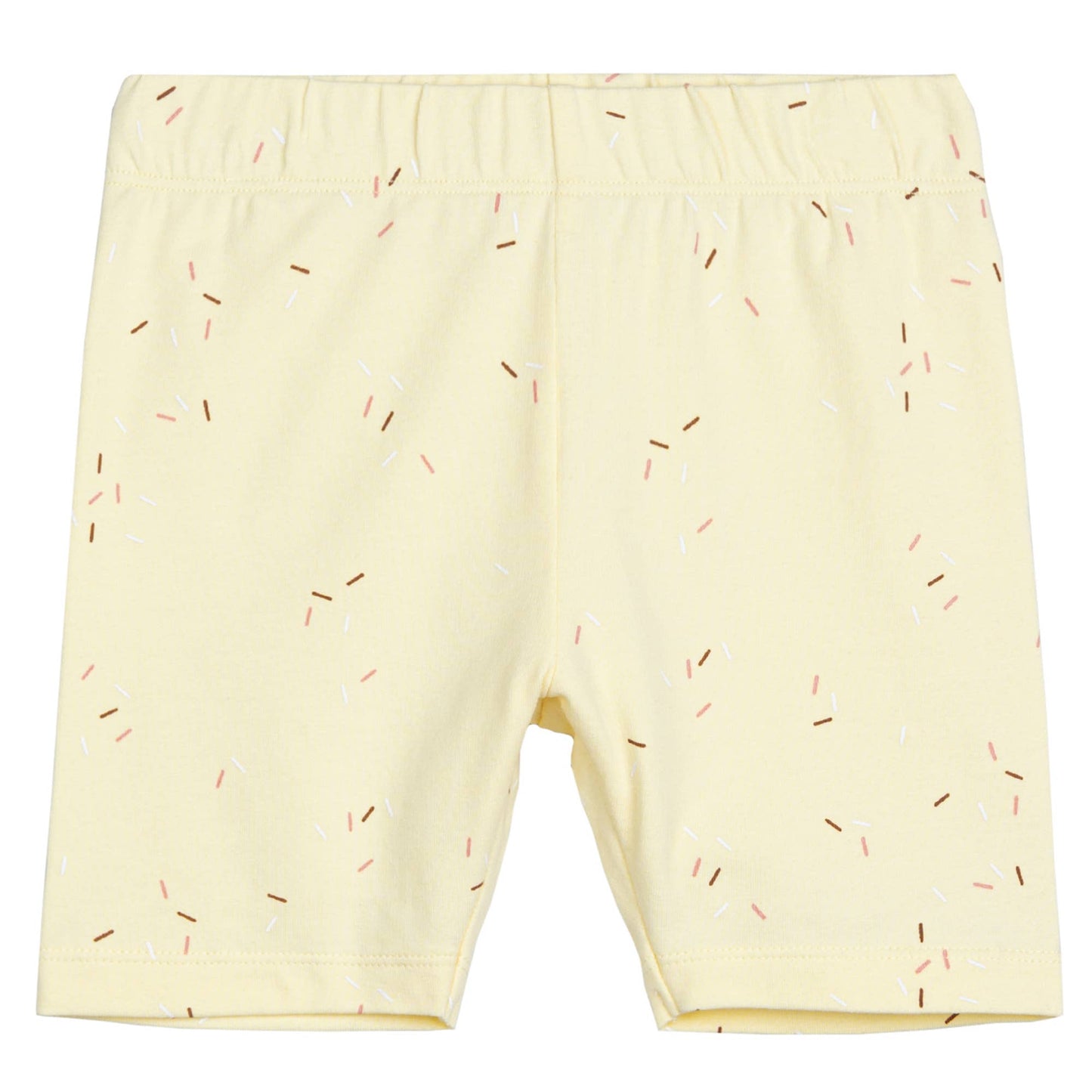 Sprinkles Print on Vanilla Ground Bike Shorts